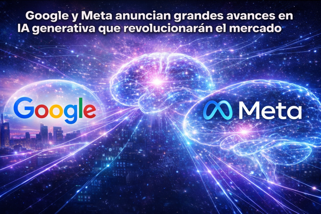 Avances en inteligencia artificial generativa anunciados por Google y Meta
